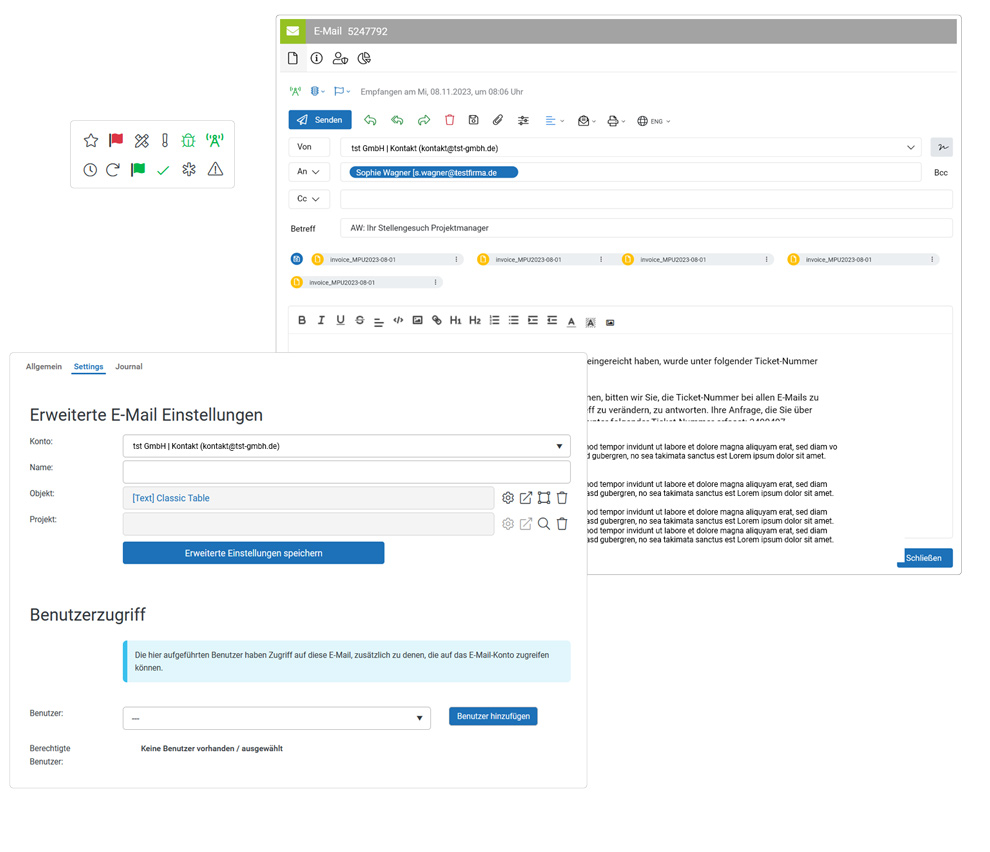 E Mail Settings