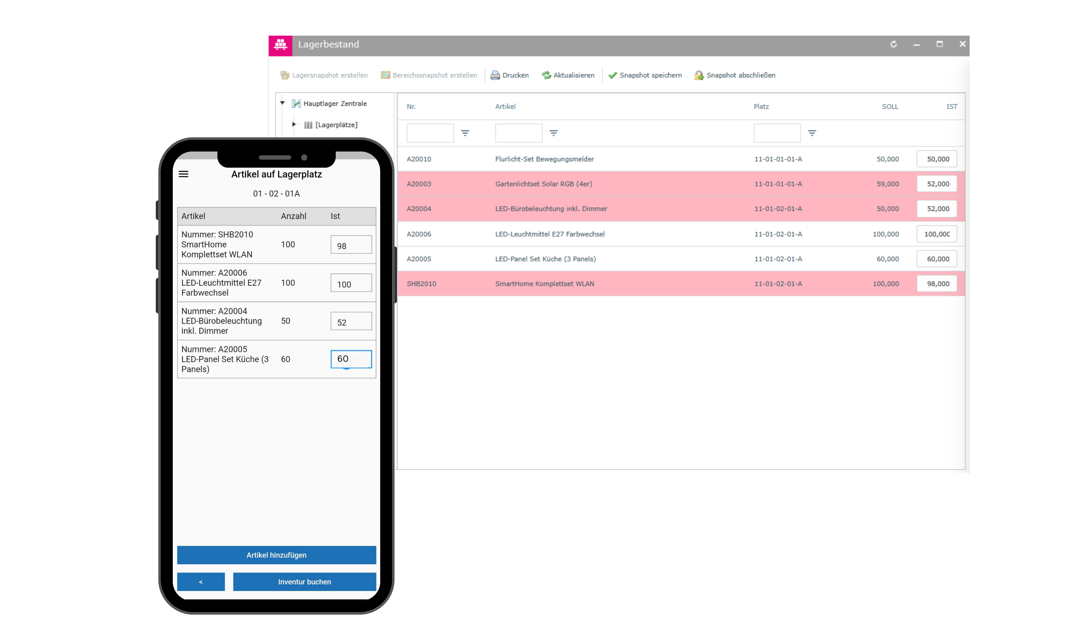 Direkte Verbindung zwischen App und ERP